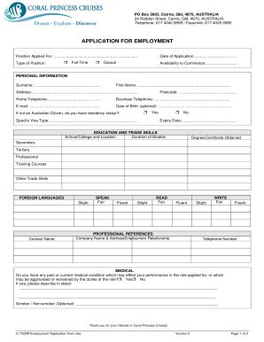 This must be presented with the completed application form of the chosen service. American Princess Cruise Agency Registration - Fill Online ...