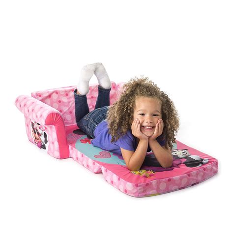 Marshmallow Furniture Kids 2 In 1 Flip Open Foam Sofa Minnie Mouse