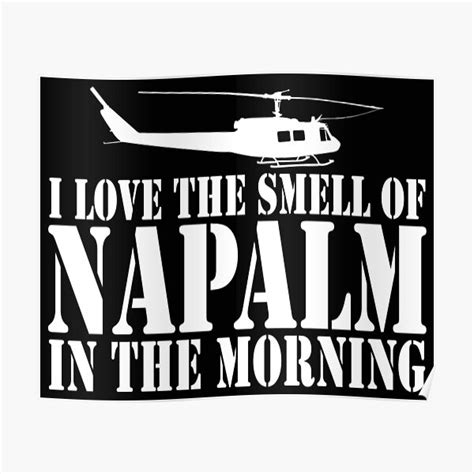 Napalm In The Morning Poster For Sale By Myoungncsu Redbubble