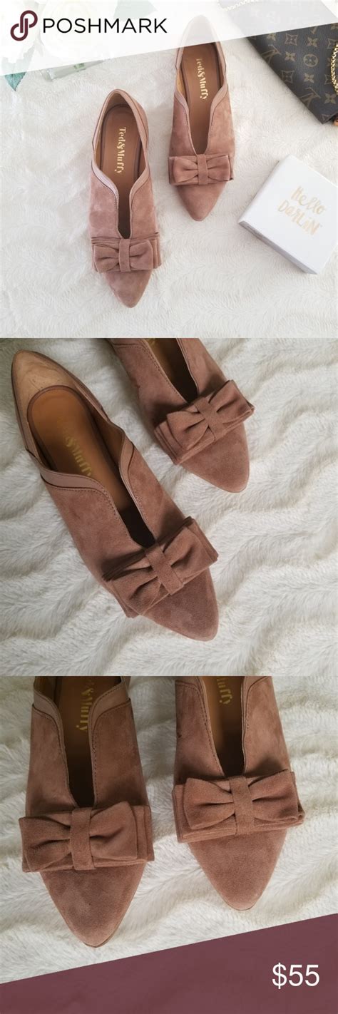 Ted And Muffy Bow Flats Absolutely Light Brown Gorgeous Flats By Ted