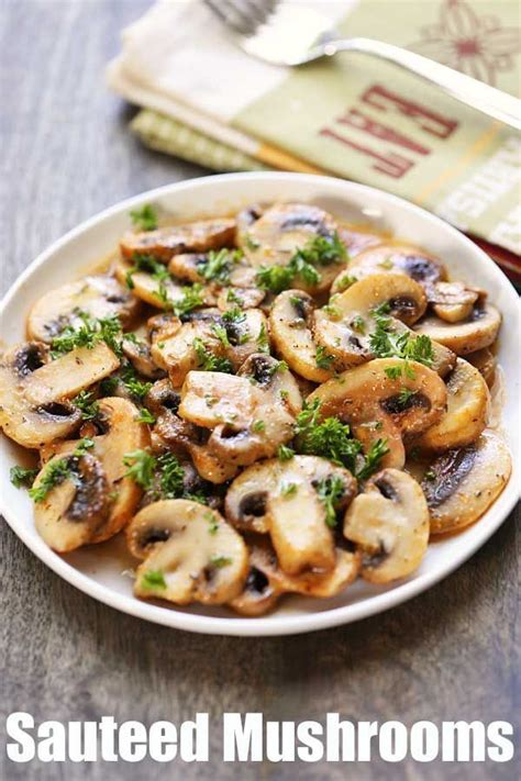 Sautéed Mushrooms with Butter and Garlic | Healthy Recipes Blog ...