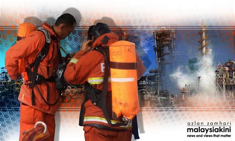 Kini masanya memagar perut pula. 59 pekerja kilang terdedah gas ammonia bocor di Kulim