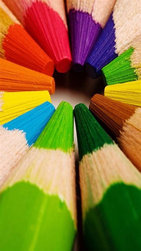 Colored Pencil Colors Hd Phone Wallpaper Peakpx