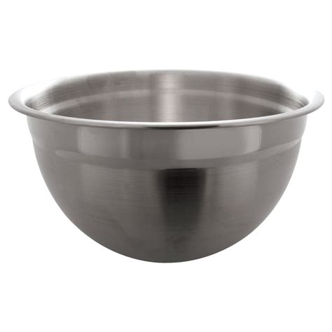 Stainless steel bowl with cover flavor cup round deepened. Tablecraft H834 8 Qt. Extra Heavyweight Stainless Steel ...