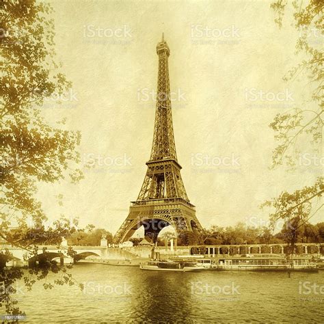 Vintage Eiffel Tower Stock Photo Download Image Now Paris France