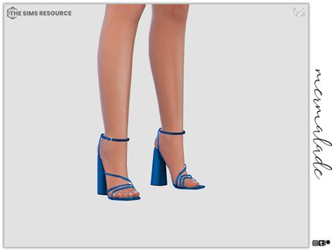 The Sims Resource Strappy Wide Heels S144