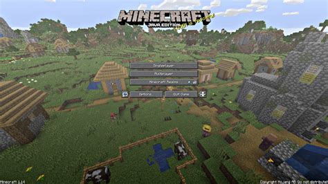 Minecraft 114 Village And Pillage Title Screen 4k 60fps 1 Hour Youtube