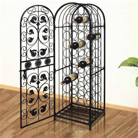 Many styles of metal wine cellar racks, metal wine cabinet, and metal wine storage racks coming up with unique wine rack plans utilizing these metal wine racks can be very fulfilling. 45 Bottle Metal Wine Rack | Wine Storage Solutions