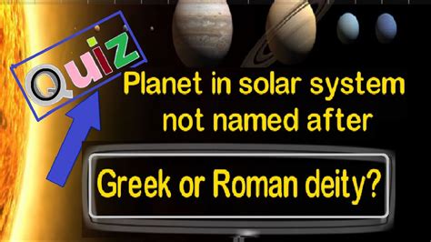 Planets Named After Greek Gods