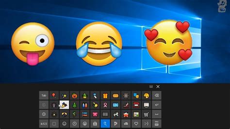 How To Get Emoji In Windows 10 On Screen Keyboard Youtube