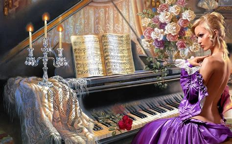 Fantasy Girl Piano Hd Fantasy Girls 4k Wallpapers Images Backgrounds Photos And Pictures