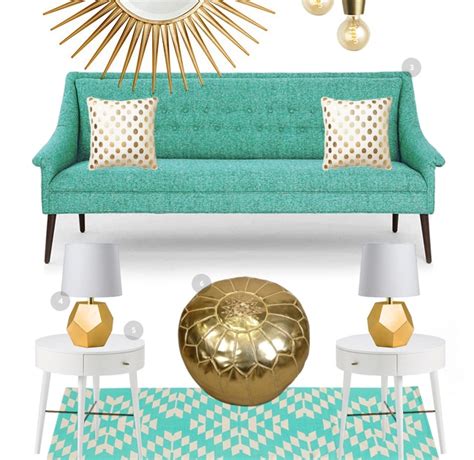 Mid Century Glam Living Room Inspiration