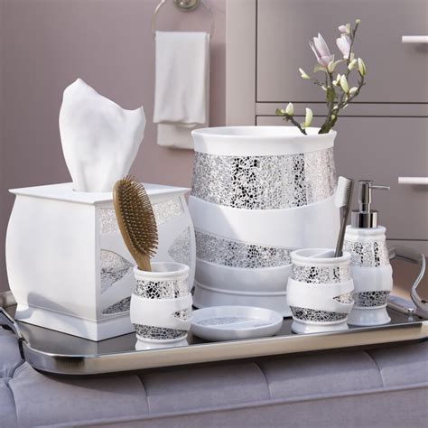 When you order $25.00 of eligible items sold or fulfilled by amazon. Willa Arlo Interiors Rivet 6 Piece White/Silver Bathroom ...