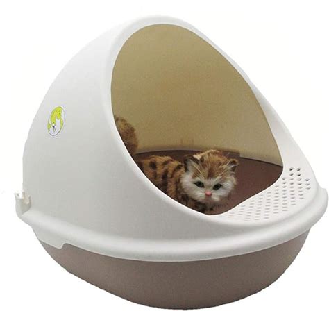 Cat Litter Box Jumbo Hooded Cat Litter Tray With Lid Huge Space