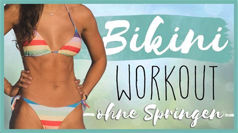 Bikini Workout Ohne Springen Minuten Zuhause Mitmachen Fit F R