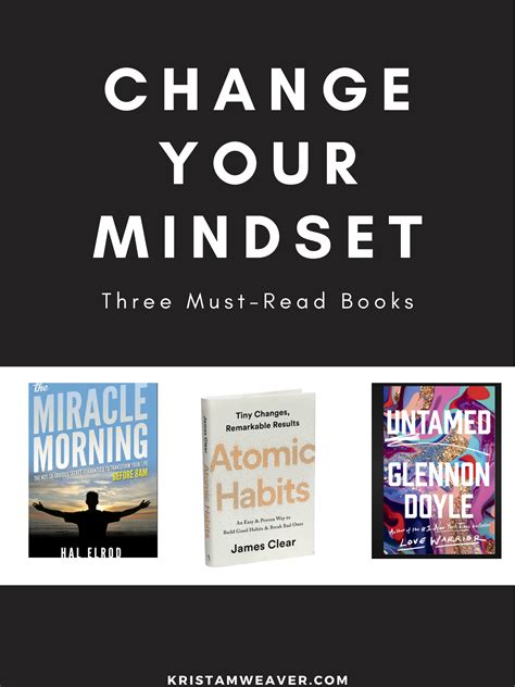 Three Books That Will Change Your Mindset Change Your Mindset Mindset You Changed