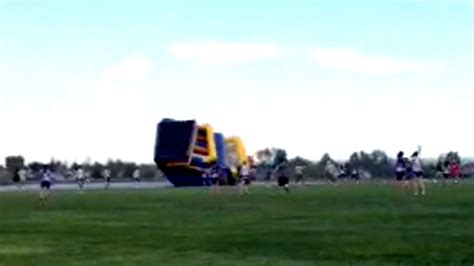 Horrific And Scary Kids Injured As Another Bounce House Flies Away