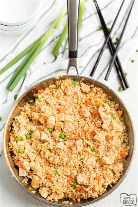 Salt, baking powder, pepper, crisco® pure peanut oil, hot. EASY CHICKEN FRIED RICE RECIPE - Butter with a Side of Bread