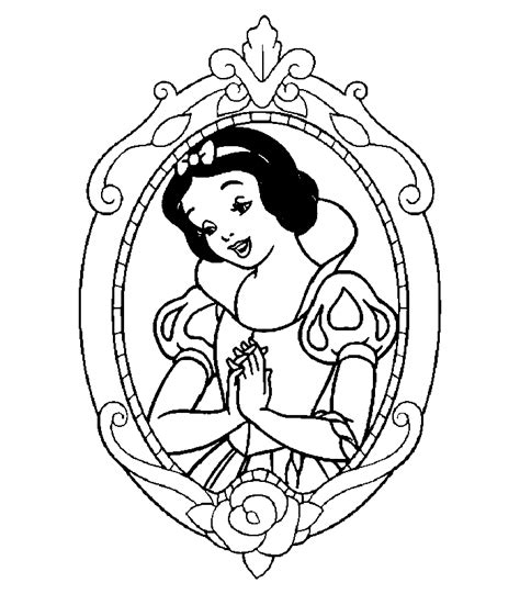 Kids N Fun Kleurplaat Disney Prinsessen Disney Prinses Sneeuwwitje