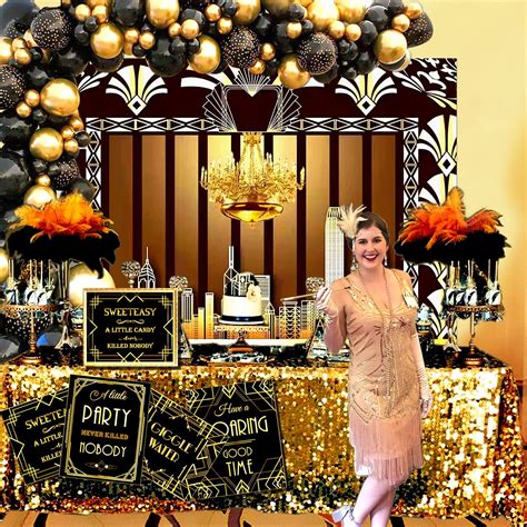 Buy Roaring 20s Party Decorations Gatsby Theme Photography Backdrop