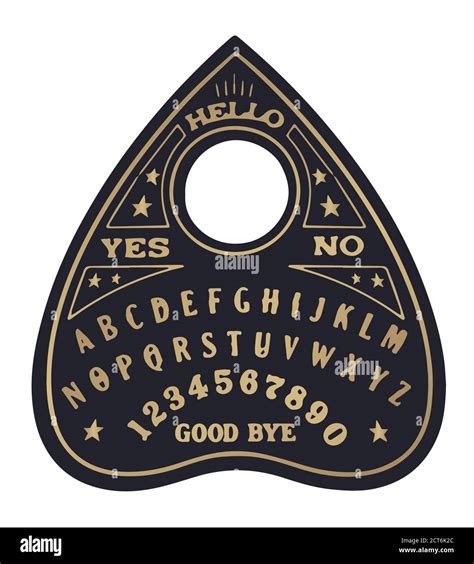 Ouija Board Planchette Drawing