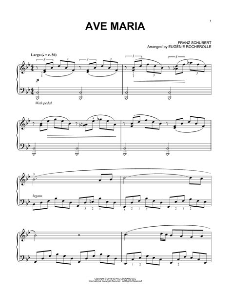 Franz Schubert - Ave Maria (arr. Eugénie Rocherolle) | Notypisni.cz