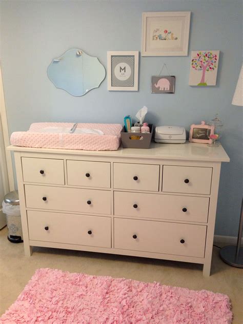 Choose from a variety of styles, colors, and sizes to fit your storage needs. Light blue & pink nursery with ikea dresser as changing ...