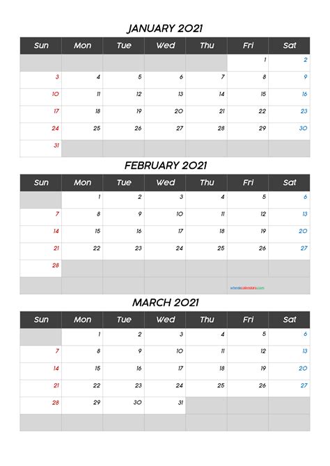 February And March 2021 Calendar Printable Free Letter Templates