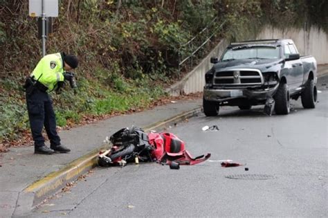 Motorcyclist Dies After Collision With Pickup Truck In Abbotsford Bc