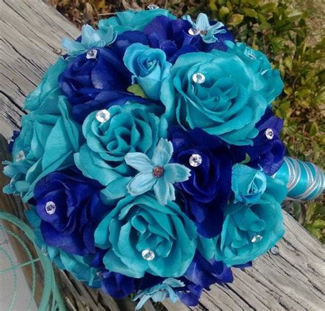 It's natural to be nervous when you're the center of attention. Royal Blue And Turquoise Wedding