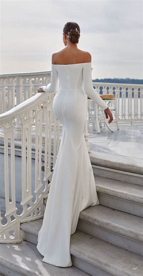 Elegant Off The Shoulder Wedding Dress Inspiration