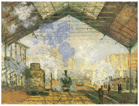 Gare Saint Lazare Painting By Claude Monet