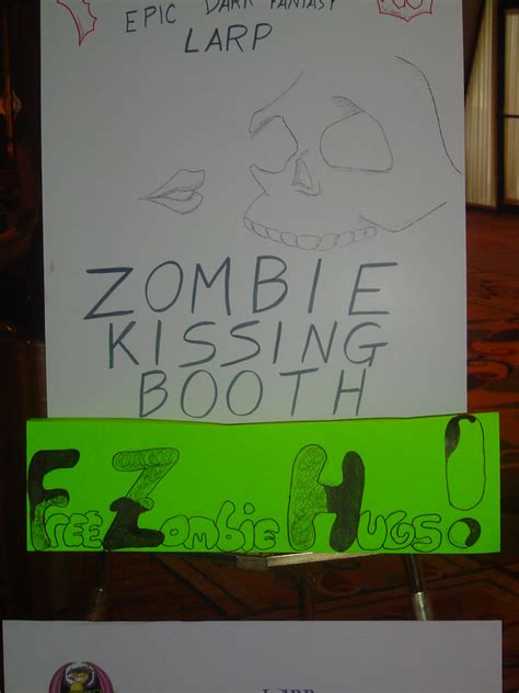 Zombie Kissing Booth Sign Foodbyfax Flickr
