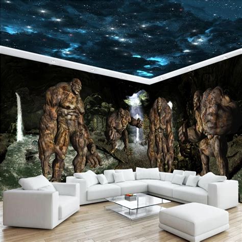 Beibehang Cave Full House Custom 3d Photo Wallpaper For Living Room