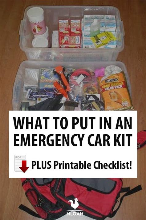 What To Put In An Emergency Car Kit Plus Printable Checklist New