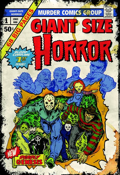 Artist Is Turning Horror Movies Into Faux Comic Book Covers Bloody