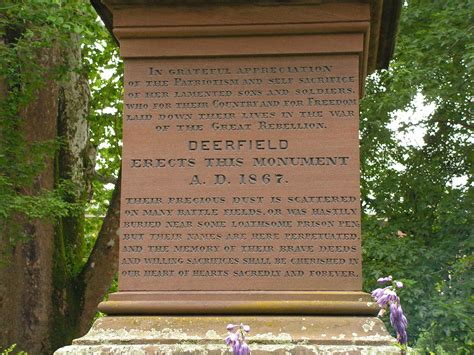 Civil War Memorial Inscriptions 1 Old Deerfield Villag Flickr