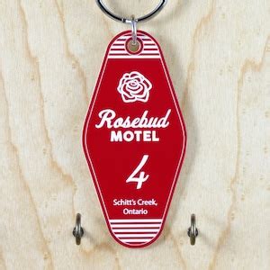 Schitts Creek Keychain Rosebud Motel Keychain Schitts Etsy