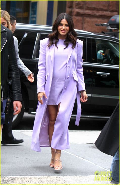 Pregnant Jenna Dewan Goes Pretty In Purple While Promoting New Book