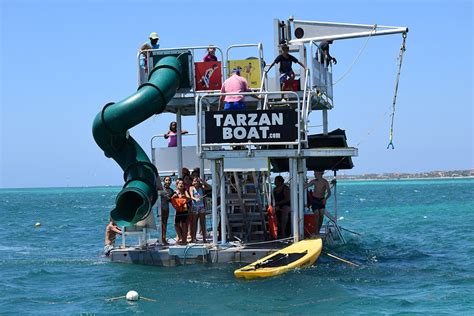Jungle Slide Water Activities In Aruba Tarzan Boat Aruba