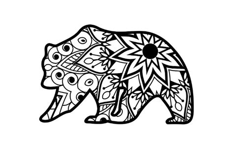 Bear Mandala SVG