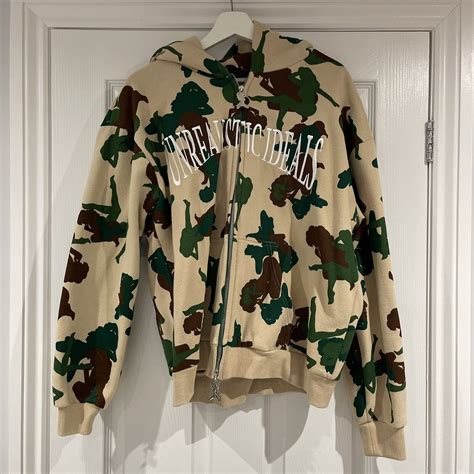 Named Collective X Unrealistic Ideals Green Camo Hoodie Ml Ebay
