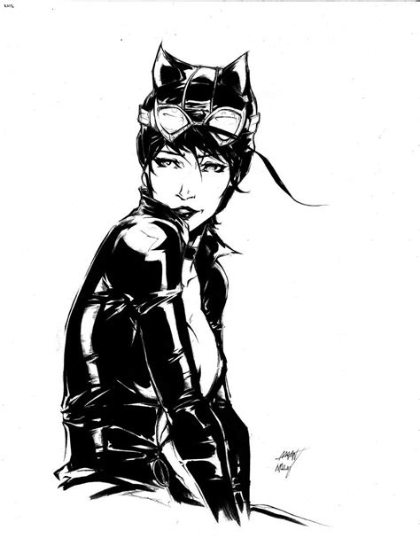 Catwoman Ink Bust By Aaronnsn On Deviantart Catwoman Batman And