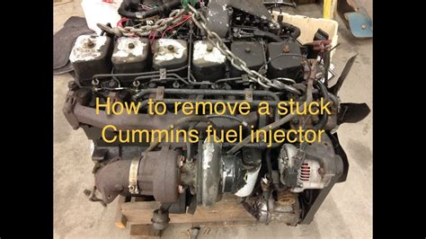 How To Remove A Stuck Fuel Injector On A Cummins 6bt 59l 12 Valve