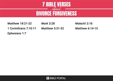 7 Bible Verses About Divorce Forgiveness
