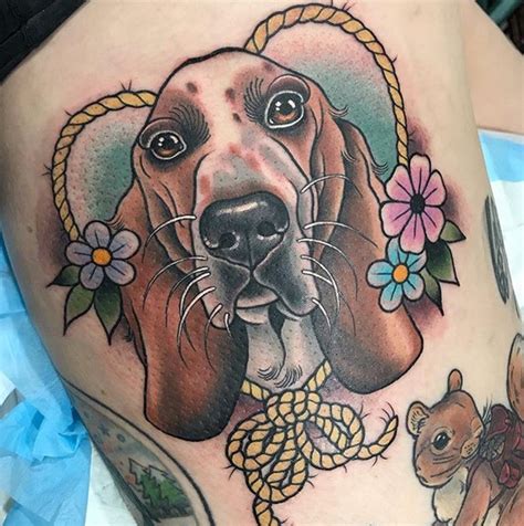 15 Tattoo Design Ideas For True Basset Hound Lovers Page 2 Of 3