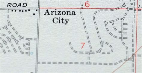 Eloy Arizona Vintage Original Usgs Topo Map 1963 Arizona City Etsy