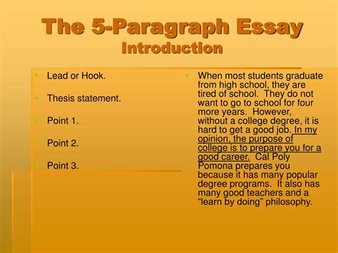 Ppt 5 Paragraph Essay Activities Powerpoint Presentation Free