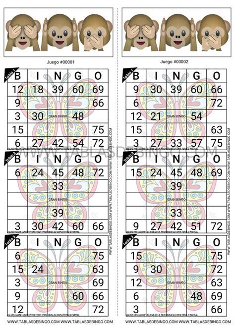 Tablas De Bingo Personaliza Descarga En Pdf E Imprime