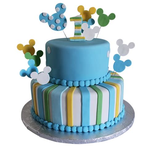 Baby boys also need unique, delicious first birthday cakes. Birthday Cakes for Children - Mickey Mouse Cake